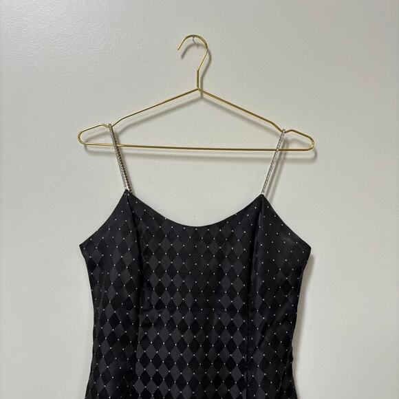 Vintage Jessica McClintock Long Slit Dress Bodycon 90s / Y2K Sz S - Picture 5 of 8